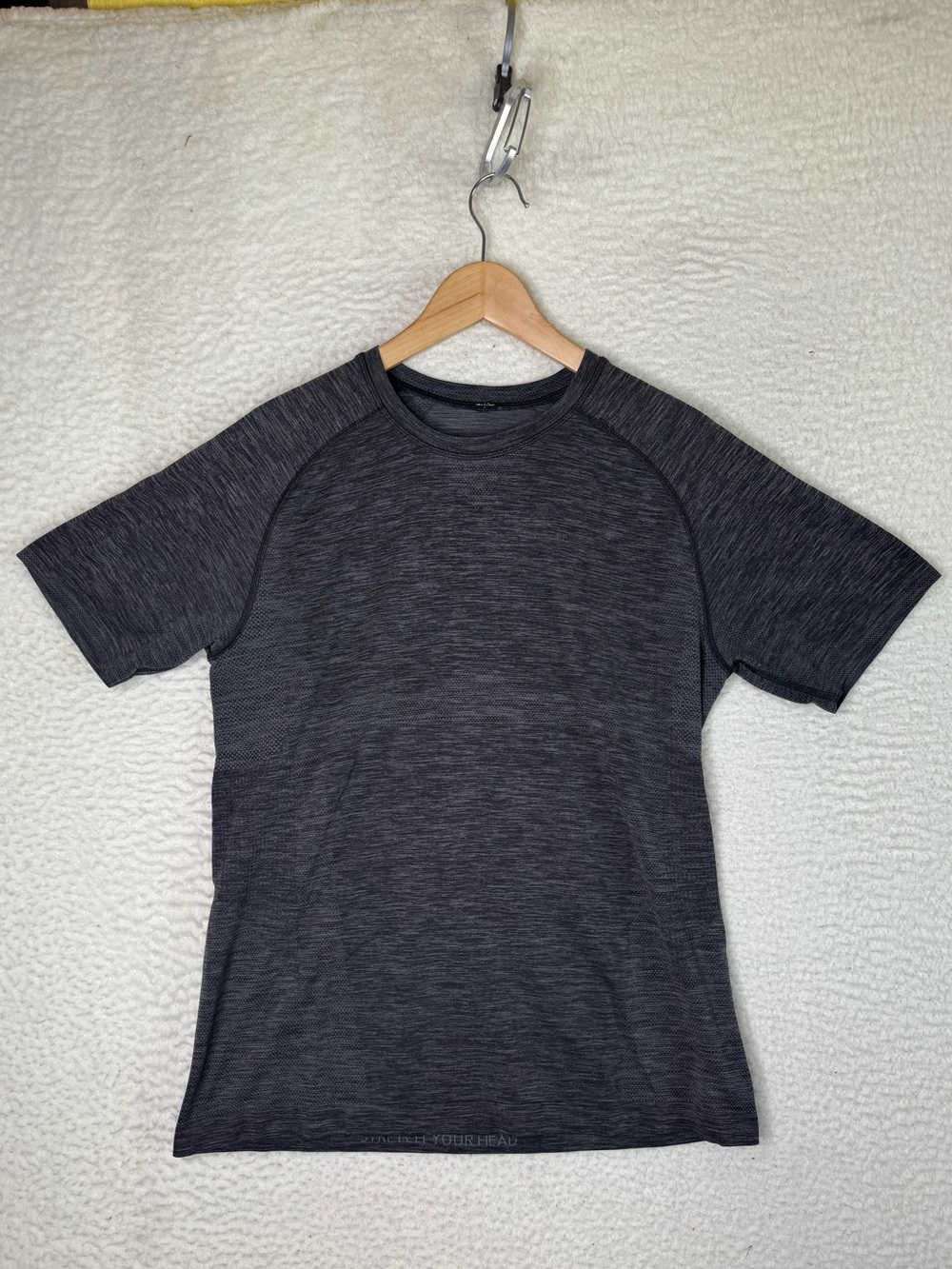 Lululemon Metal Vent Tech Short Sleeve Shirt Deep Coal Black Men's Size Medium - Picture 2 of 9